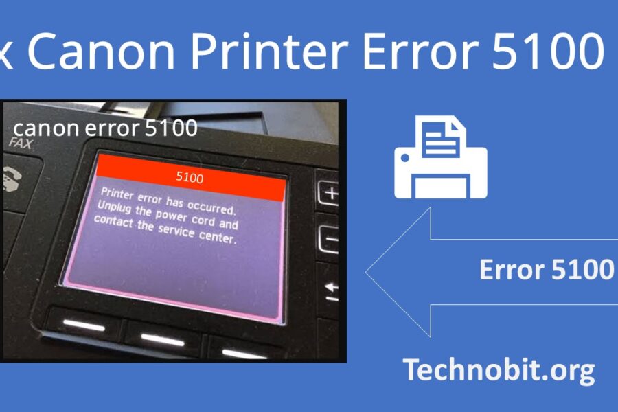 Fixing Canon Printer Error 5100