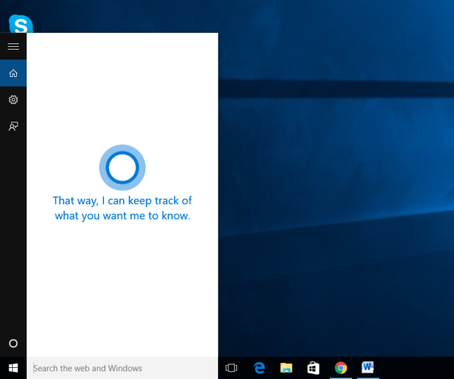 Microsoft Windows 10 Features cortana